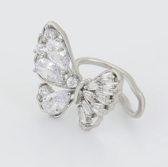 Crystal Butterfly Ear Cuff - Picture 3 of 6